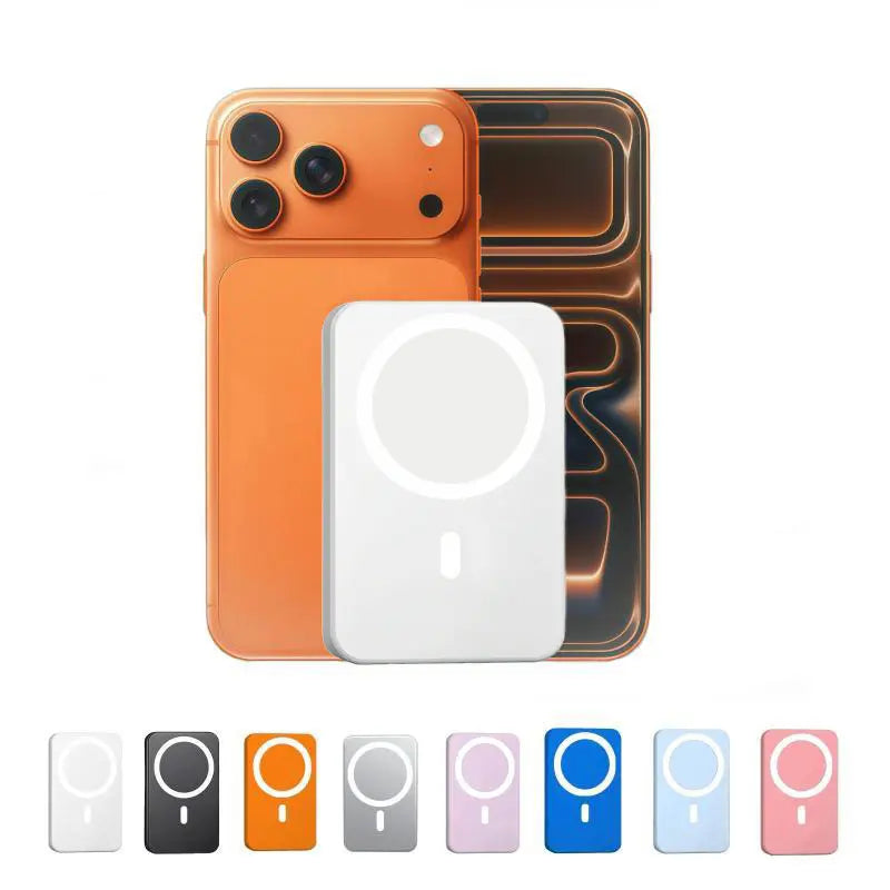 5000mAh Magnetic Wireless Power Bank for iPhone 12-17 Series, Portable Charger Compatible with MagSafe Cases, Ideal for Back to School