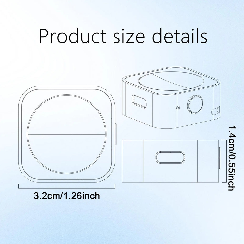 Wireless Charging Power Bank for Apple Watch - Compact Portable Design with 2.5W Quick Charge and Travel-Friendly Features
