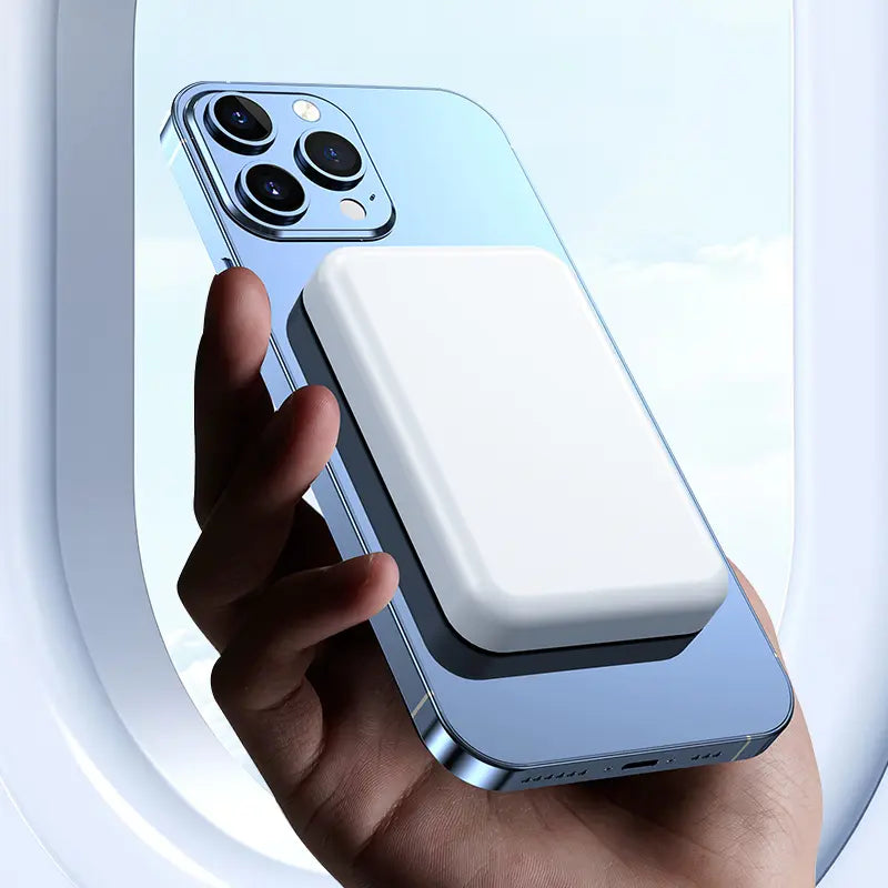 5000mAh Magnetic Wireless Power Bank for iPhone 12-17 Series, Portable Charger Compatible with MagSafe Cases, Ideal for Back to School
